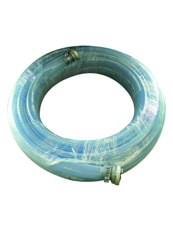 Tubo acqua diametro 55 mm raccordato con attacchi rapidi per materiale secco